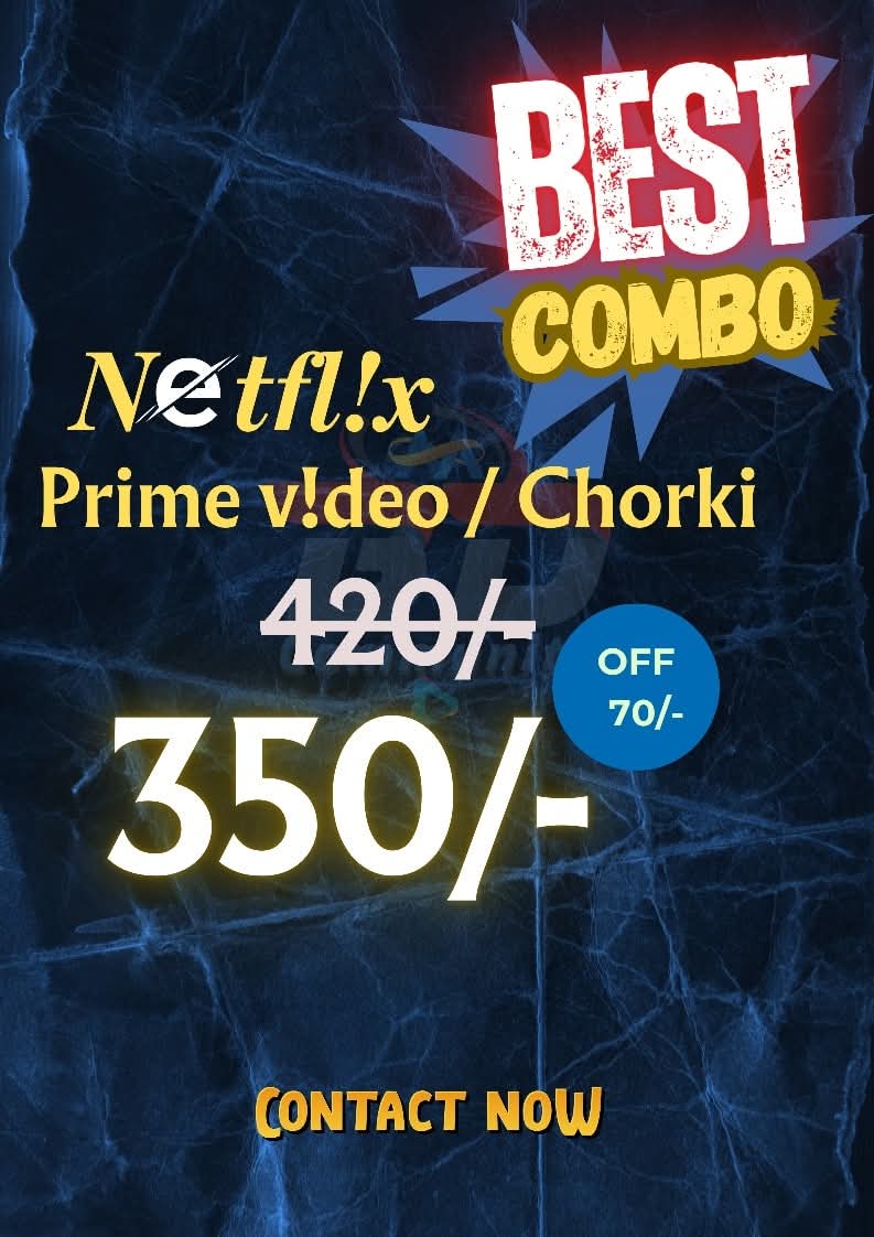 Netflix, Amazon prime video/Chorki Combo offer