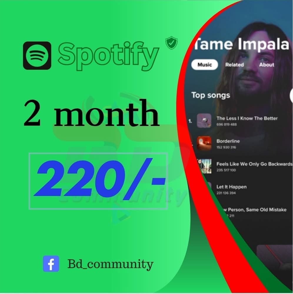 Spotify Premium Subscription 2 months
