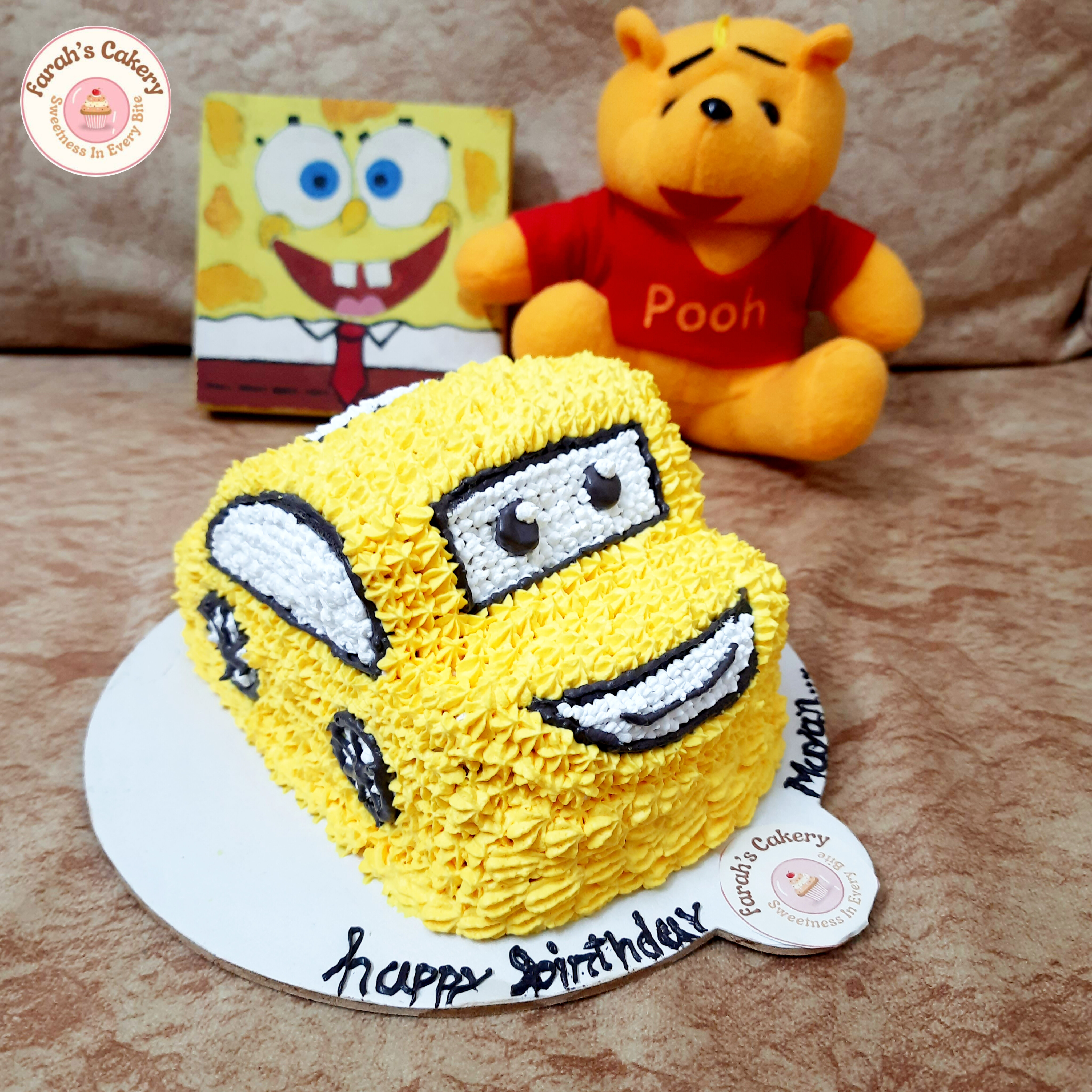 Chocolate sponge car cake